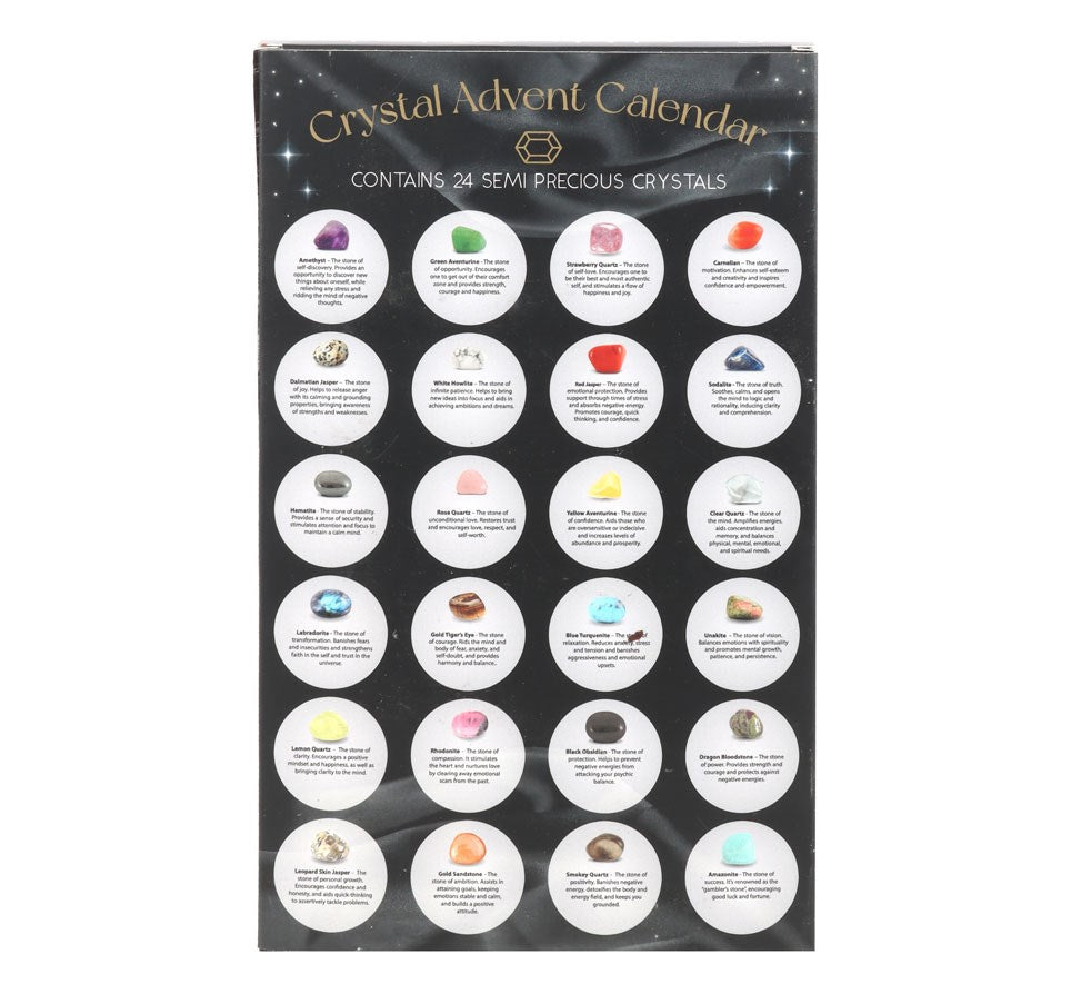 24 Days Crystal Advent Calendar - Black