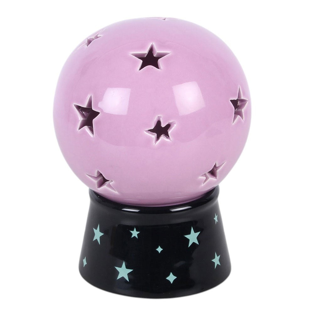 Crystal Ball Tealight Candle and Incense Cone Holder