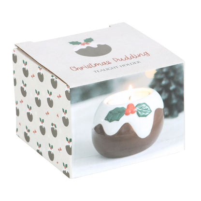 Christmas Pudding Tealight Candle Holder