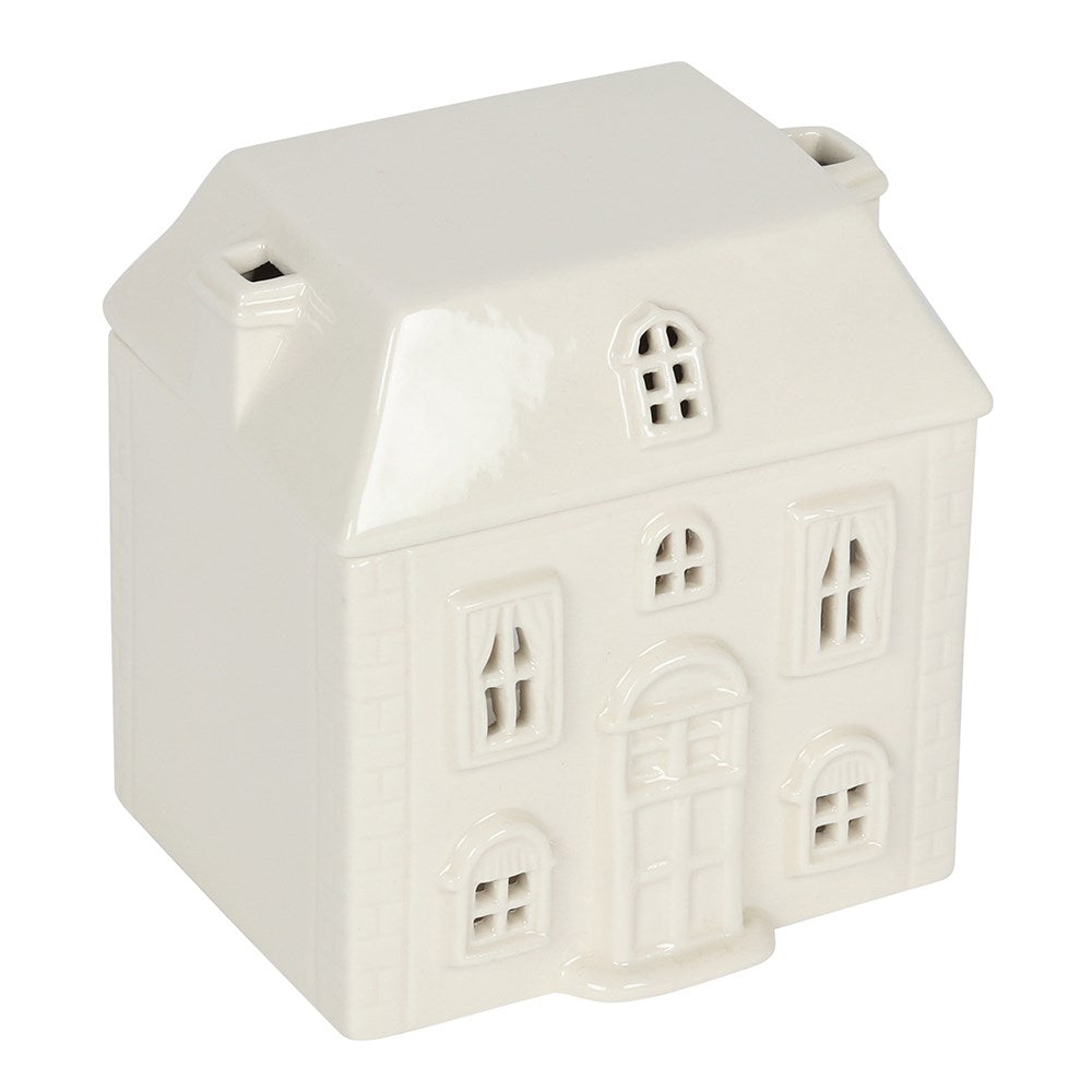 Ceramic White House Oil Burner