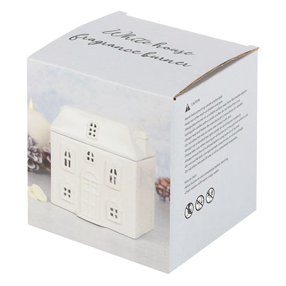 Ceramic White House Oil Burner