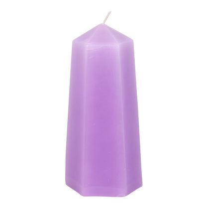 Calming Crystal Candle with Rough Amethyst - Unscented