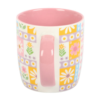 Floral Patchwork Print Mug