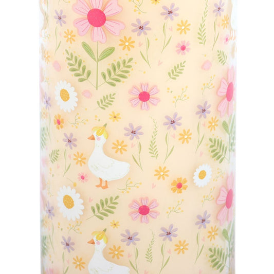 Daisy & Duck Print Vanilla Tube Candle