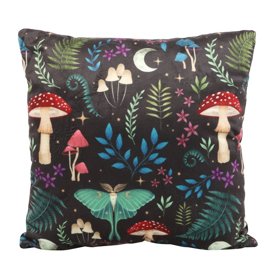 Dark Forest Print Square Cushion