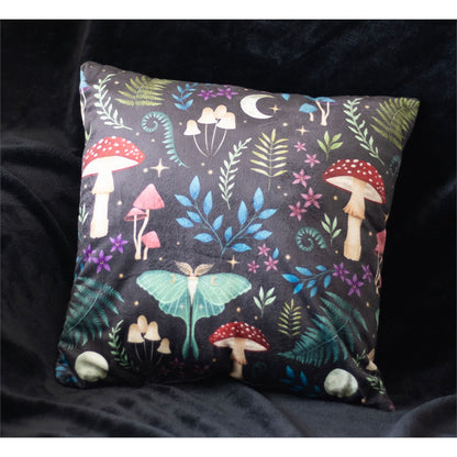 Dark Forest Print Square Cushion