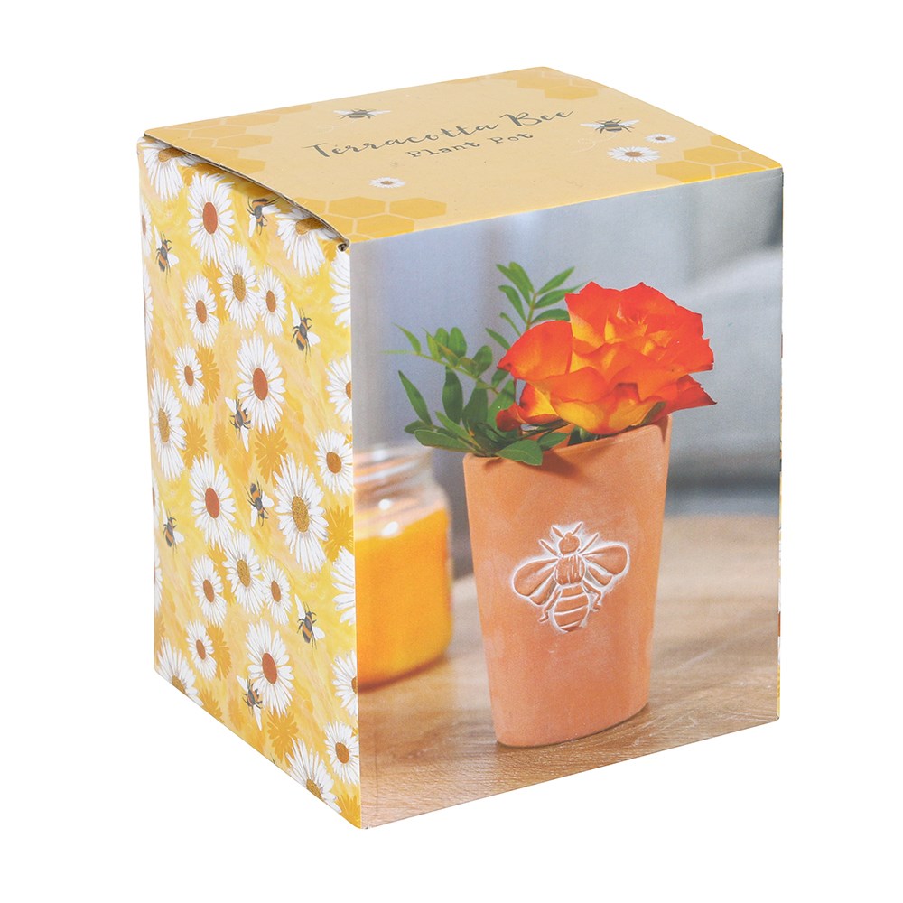 Bee Terracotta Plant Pot