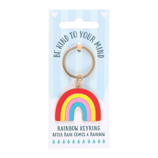 Be Kind to Your Mind Rainbow Keyring