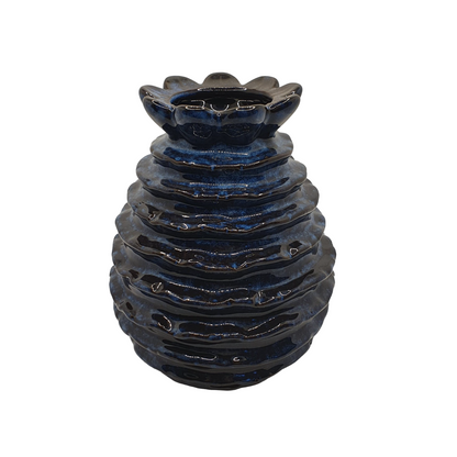 Fiori Blue Vase 15 cm