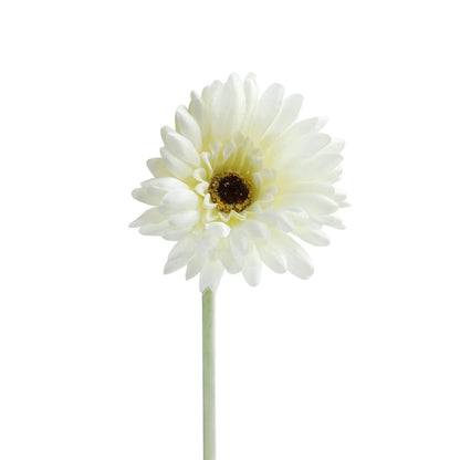 Artificial Single White Gerbera Stem 52cm