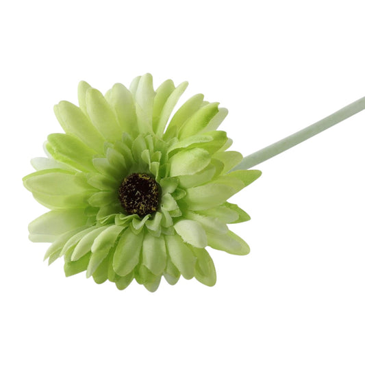 Artificial Single Green Gerbera Stem 52cm