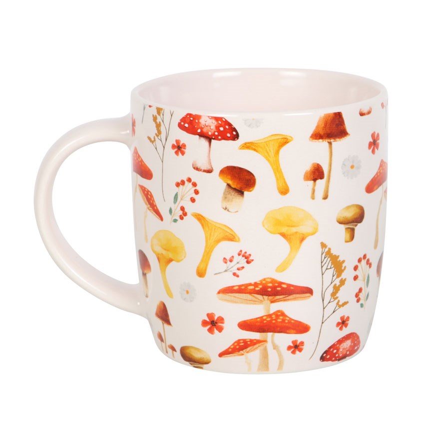 All Over Ceramic Mushroom Print Mug