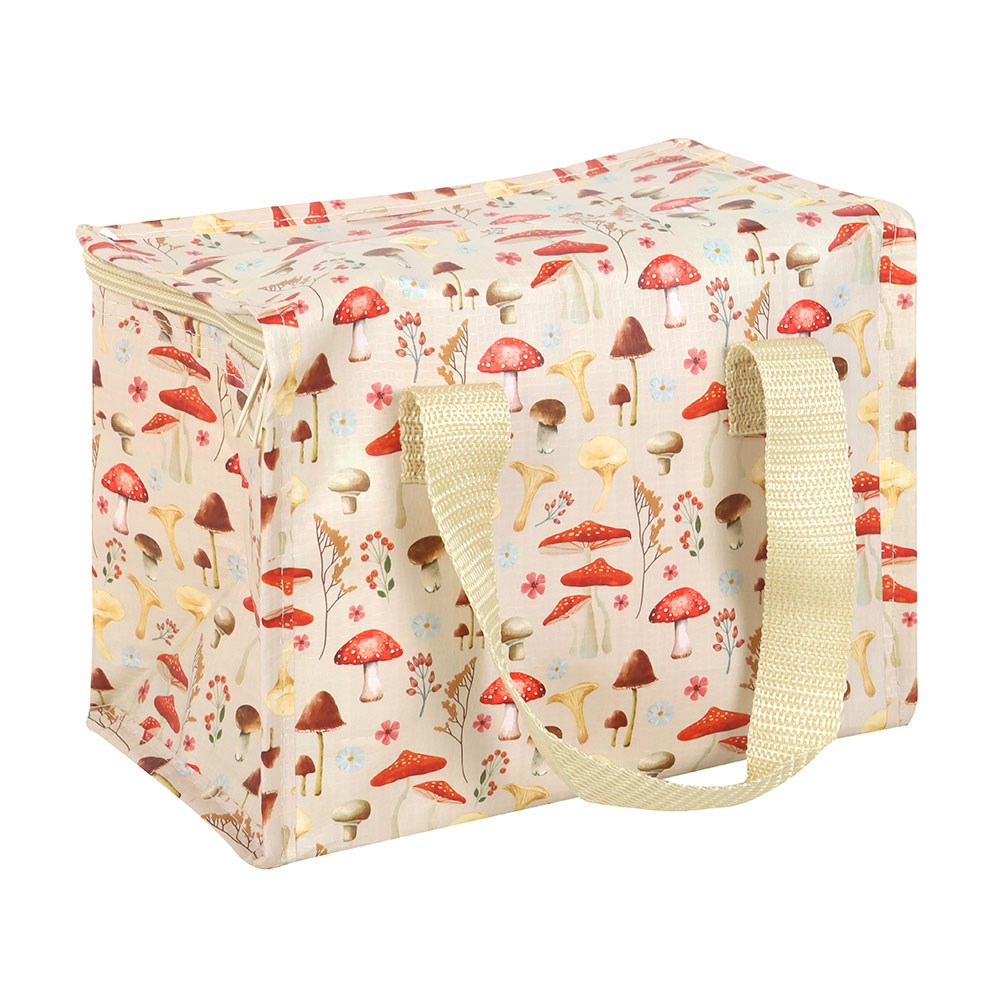 Mushroom Print Insulated Lunch Bag