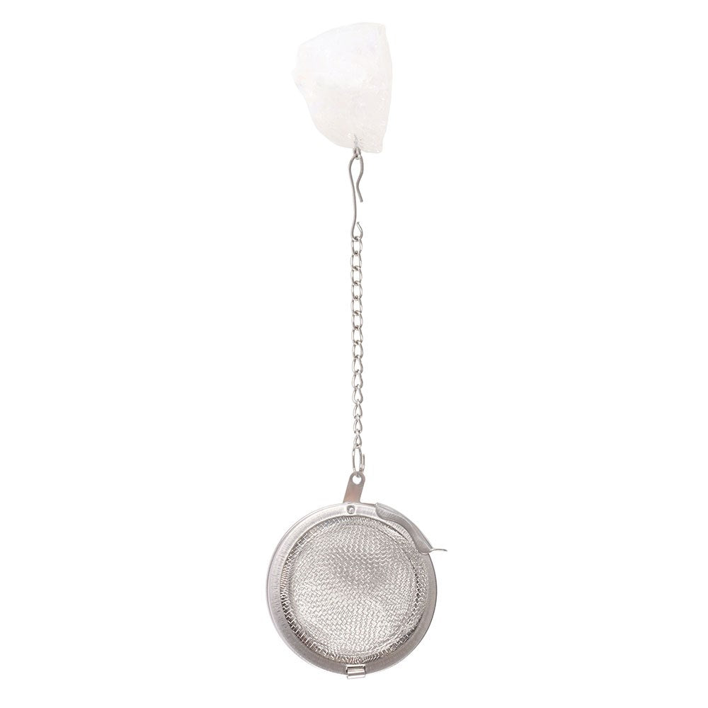 Intuition Double Walled Glass Mug with Aura Crystal Tea Infuser