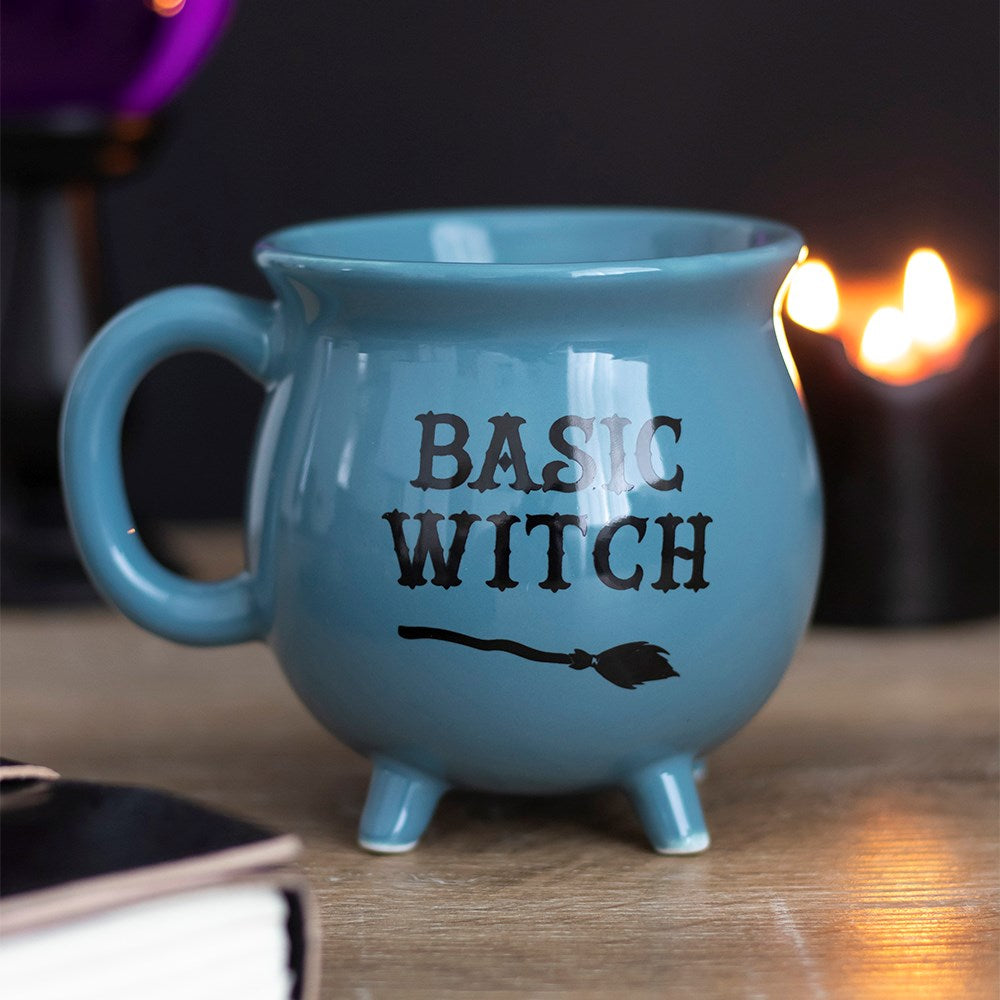 Basic Witch Cauldron Mug - Blue