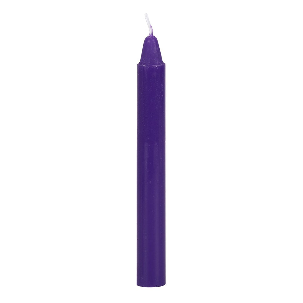 Pack of 12 Small Purple Spell Candles- Prosperity