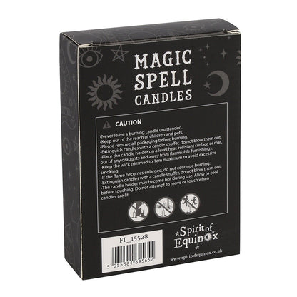 Pack of 12 Small Yellow Spell Candles - Success