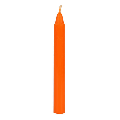 Pack of 12 Small Orange Spell Candles - Confidence