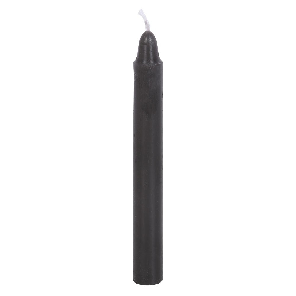 Pack of 12 Small Black Spell Candles- Protection