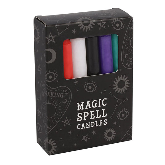 Pack of 12 Small Mixed Spell Candles