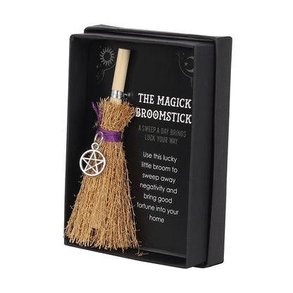 Mini Pentagram Broomstick Charm