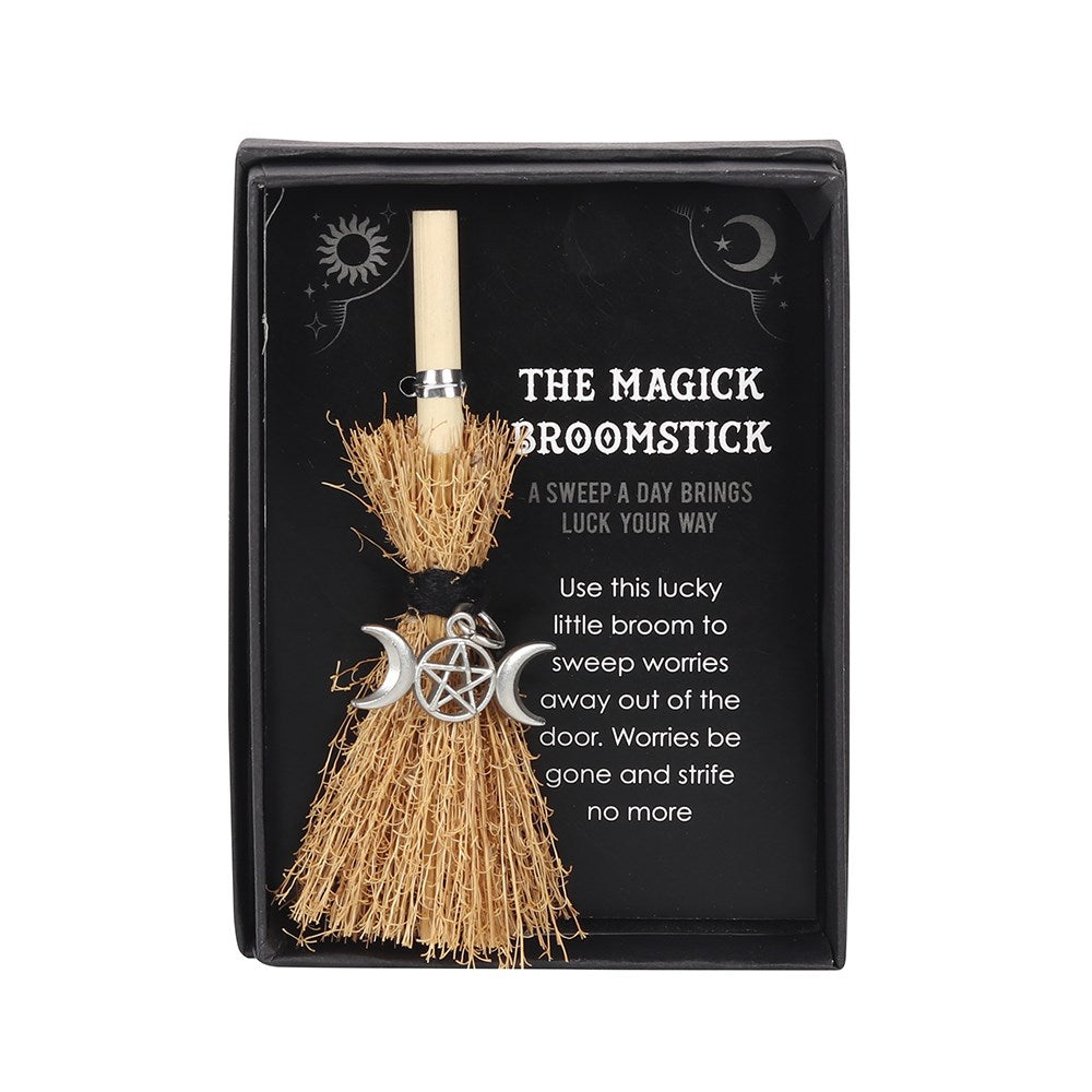 Mini Triple Moon Broomstick Charm