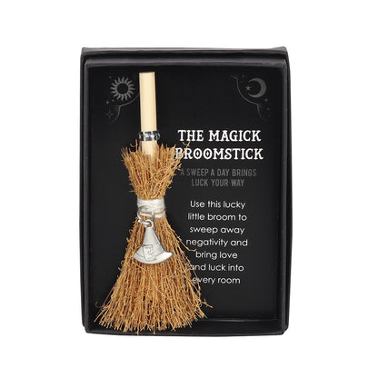 Mini Witch Hat Broomstick Charm