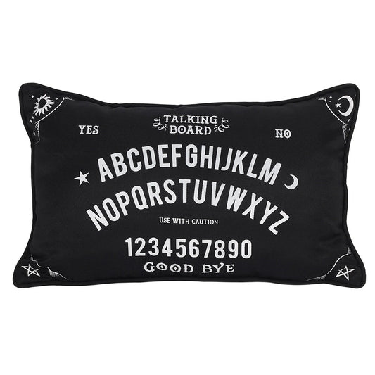 Black and White Rectangular Talking Board Cushion