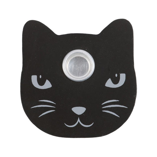 Small Black Cat Candle Holder