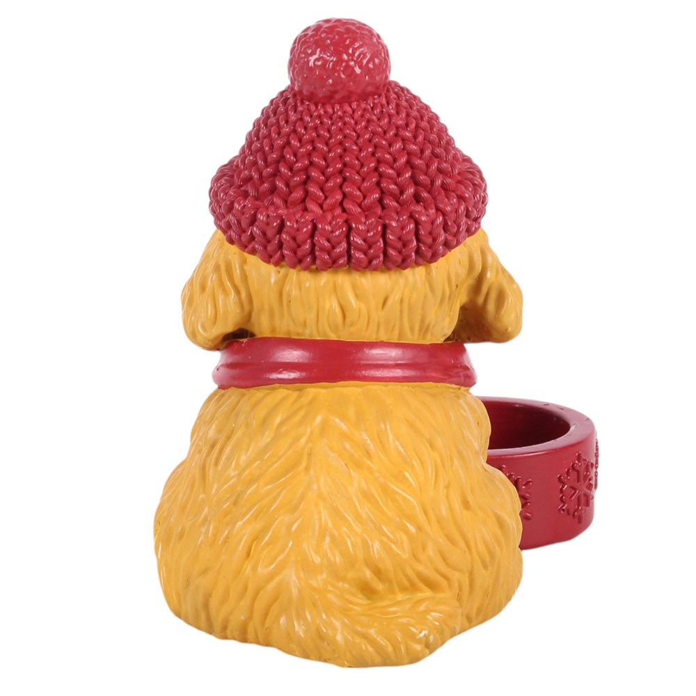 Winter Puppy Tealight Holder