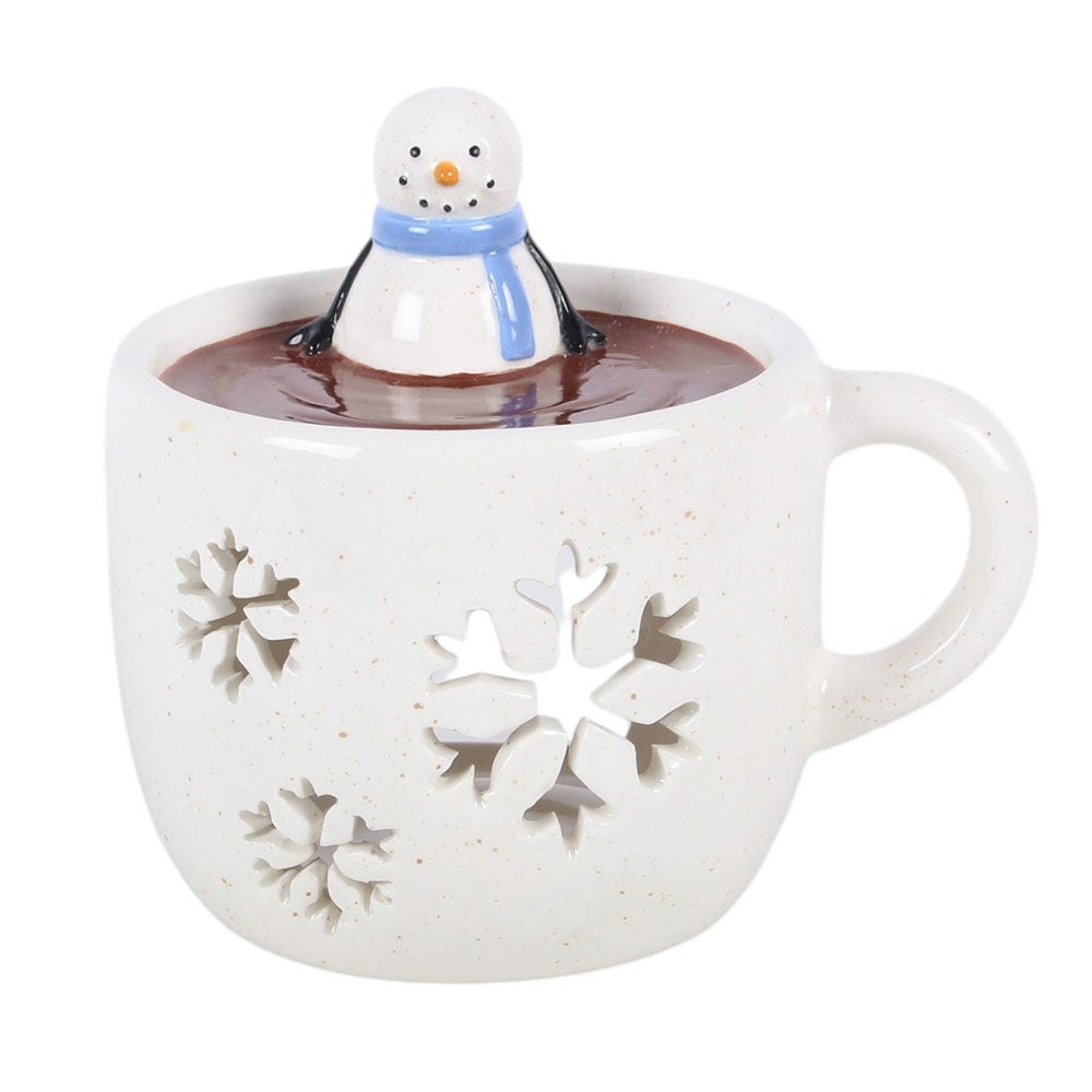 Snowman Hot Chocolate Oil Burner and Wax Warmer
