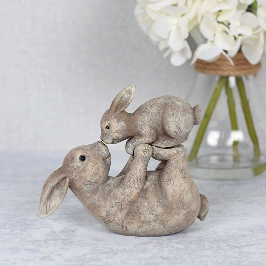 Mother & Child Rabbit Ornament