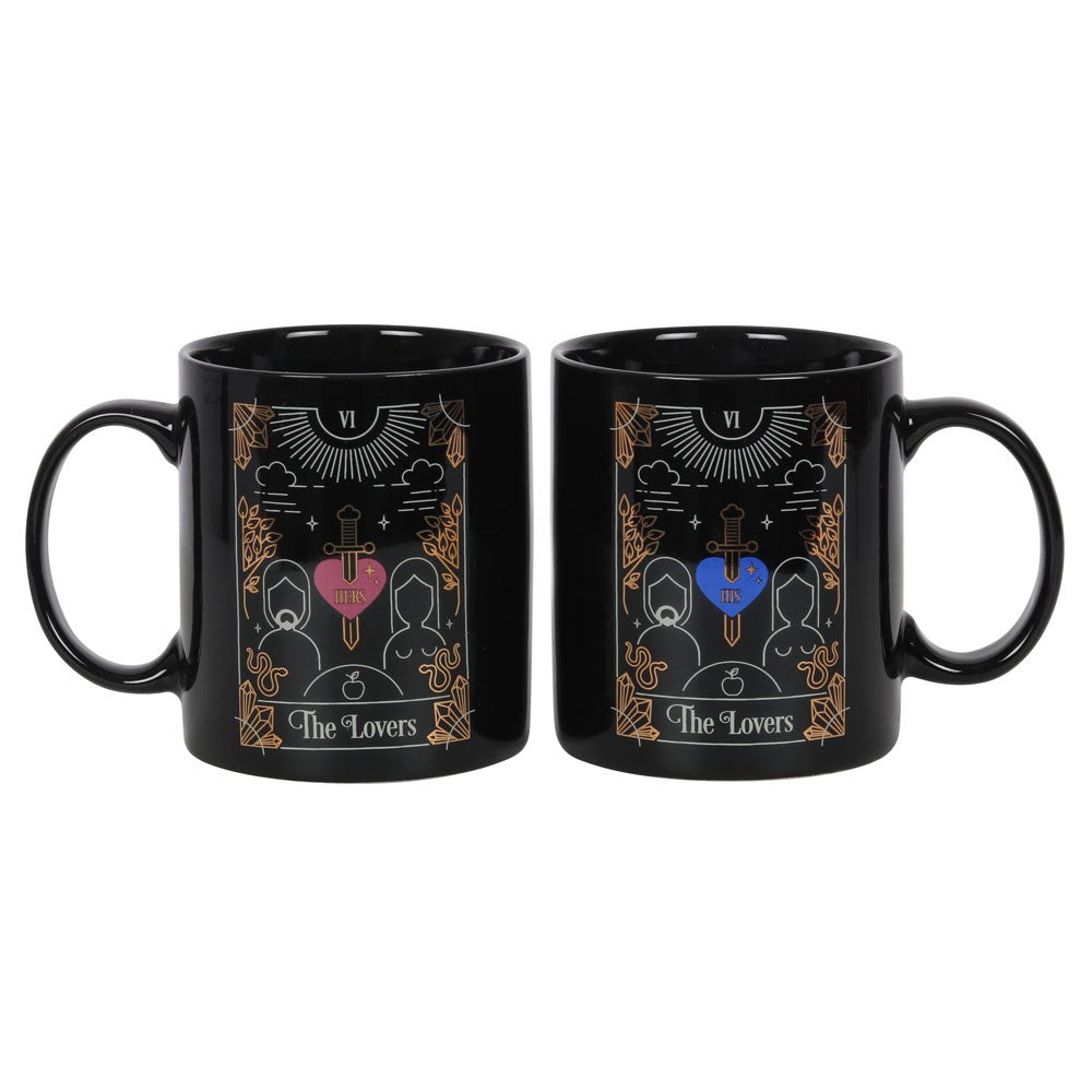 Set of 2 'The lovers' Tarot Mugs