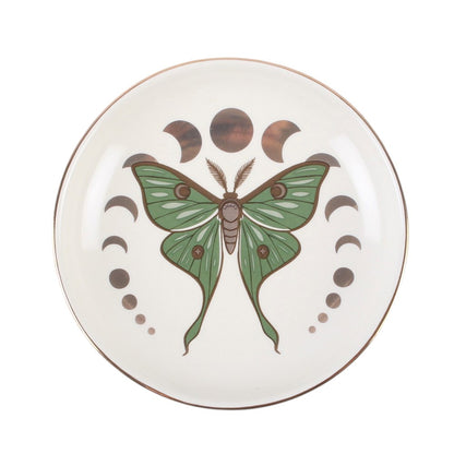 Moonphase Moth Trinket Dish