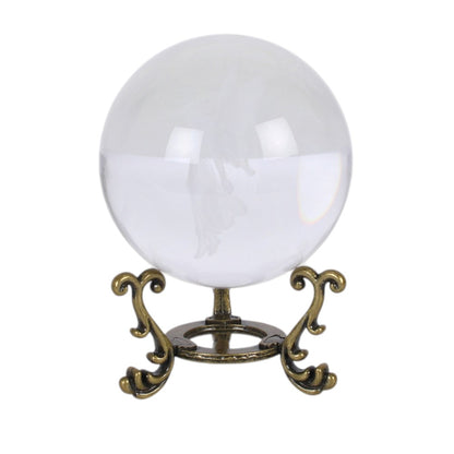 Stardust Fairy Laser Engraved Glass Crystal Ball and Stand