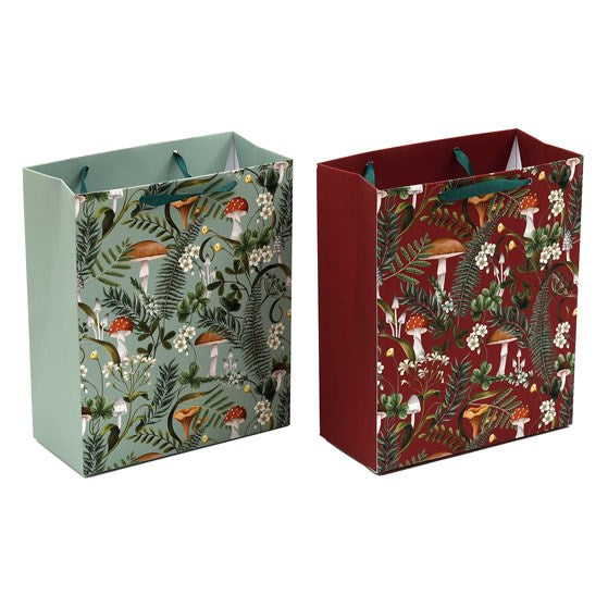 Pack of 2 Medium Forest Mushroom Gift Bag