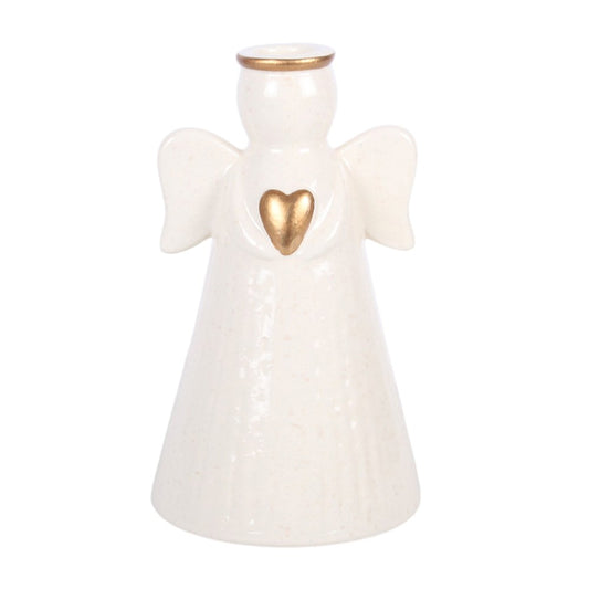 Heart Angel Taper Candle Holder