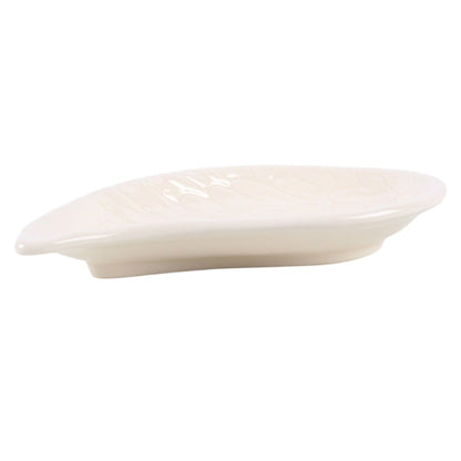 Off White Angel Wing Trinket Dish
