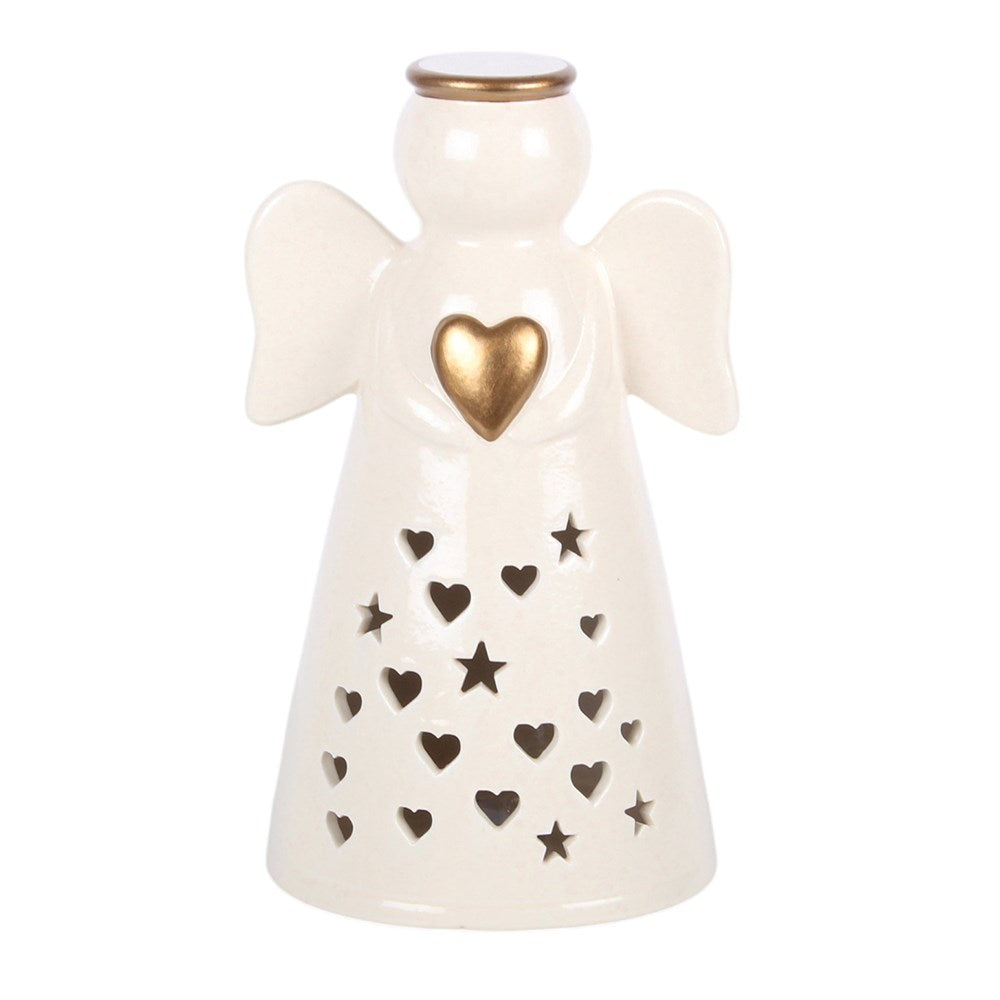 Large LED Light Up Angel Decoration with Heart