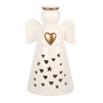 Large LED Light Up Angel Decoration with Heart