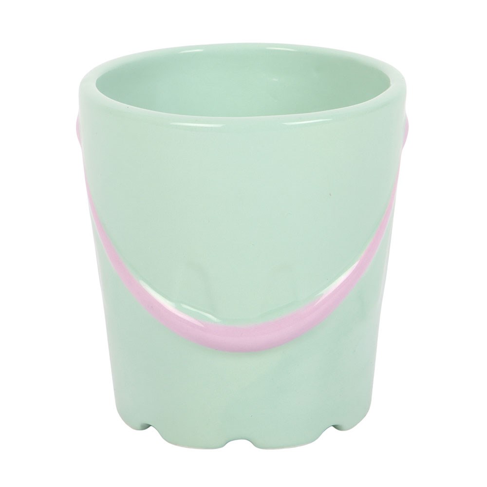 Pastel Bucket Mug with Spade Spoon