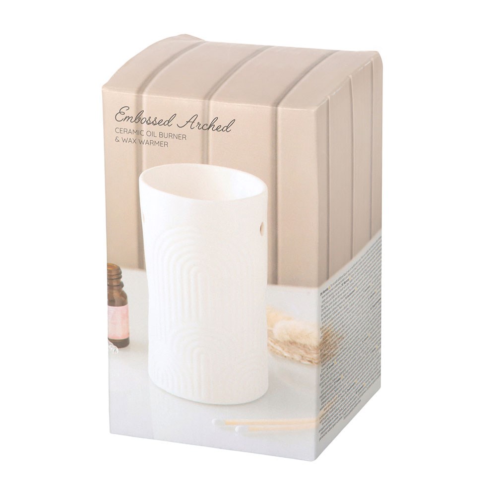 Embossed Arch Oil Burner and Wax Warmer