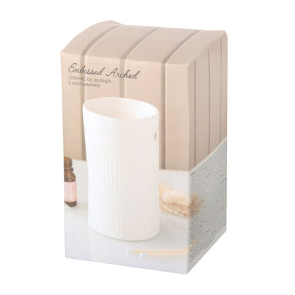 Embossed Arch Oil Burner and Wax Warmer