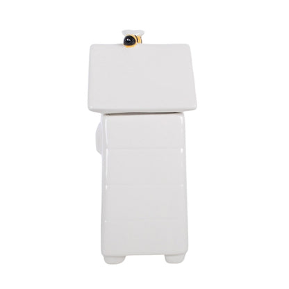 White Beehive Oil Burner and Wax Warmer with Bee