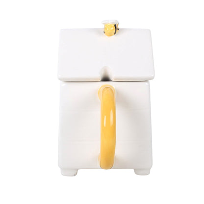 White Beehive Mug and Spoon Set