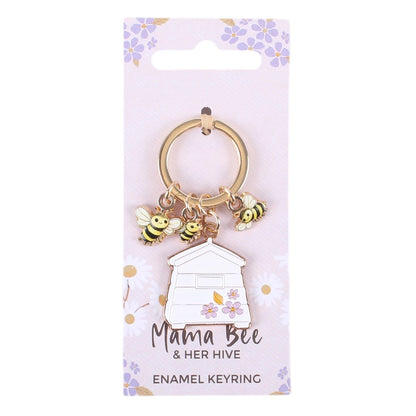 Mama Bee & Her Hive Keyring