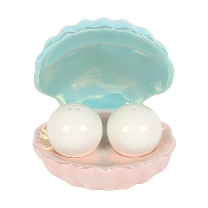 Clam Shell Salt and Pepper Shakers