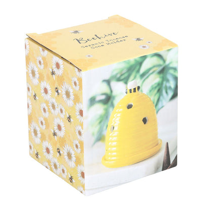 Yellow Beehive Incense Cone Holder