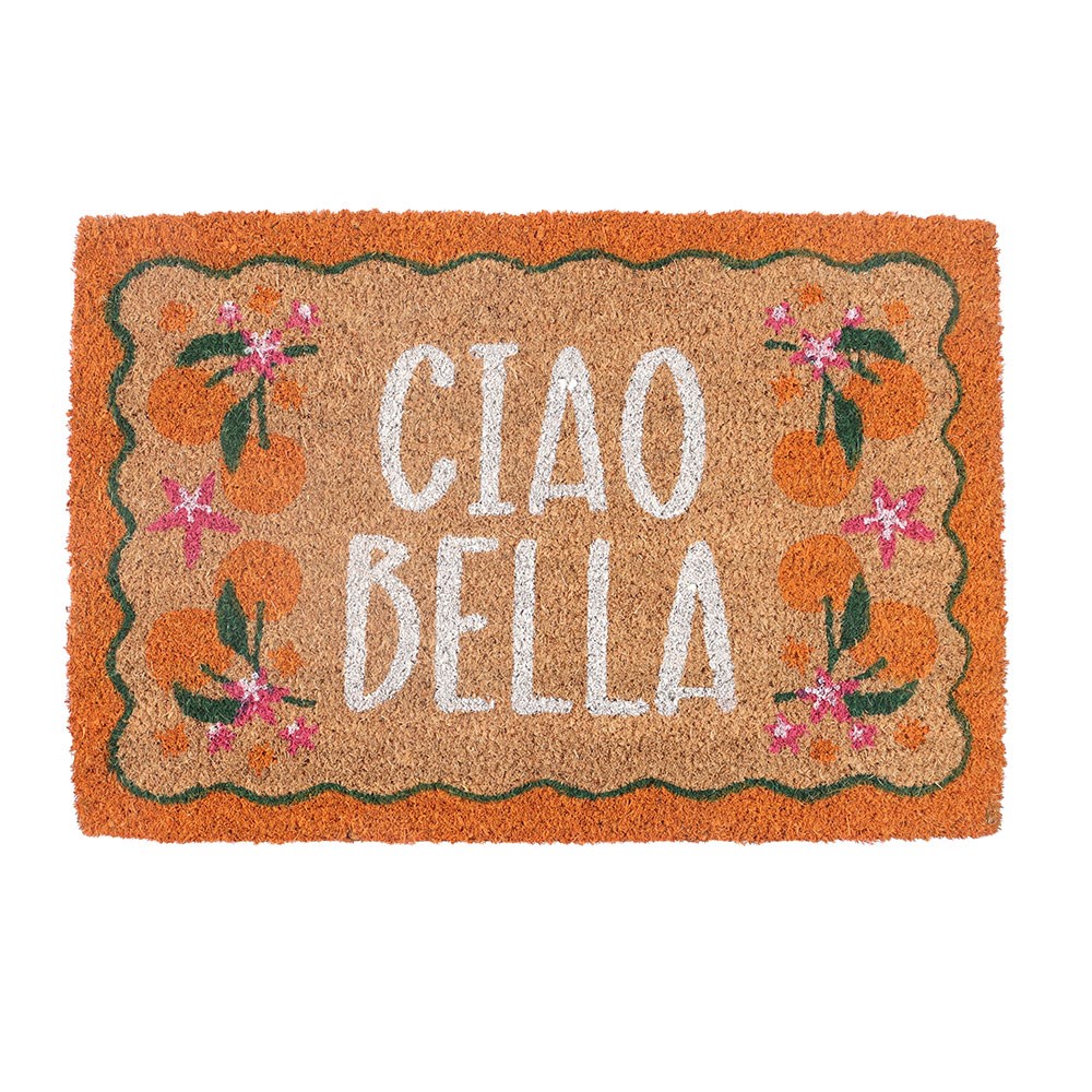 Orange Ciao Bella Doormat