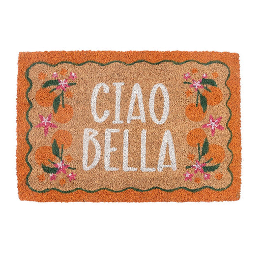 Orange Ciao Bella Doormat